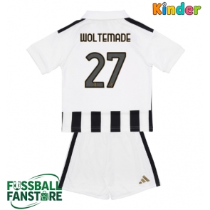 Juventus Nick Woltemade #27 Replik Heimtrikot Kinder 2026-27 Kurzarm (+ Kurze Hosen)